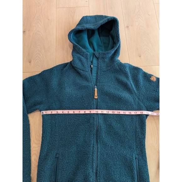 Jackets & Blazers - Fjallraven Kaitum Fleece Hooded Women's Medium Blue Full Zip Wool Blend